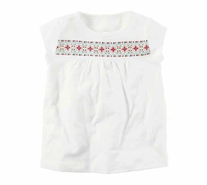 Top estivo Carters impreziosito bambina taglia 9M nuovo con etichetta Tiny Peek A Boo Back - Foto 1 di 2