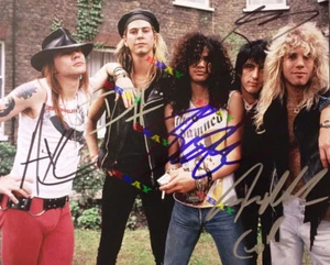 GUNS N' ROSES Autograph Band Autographed signed 8x10 Photo Reprint - Picture 1 of 1