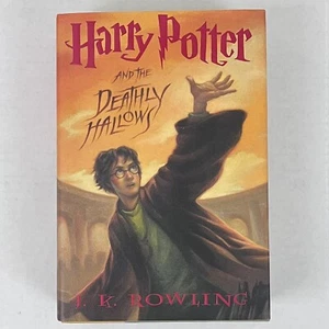 Harry Potter and the Deathly Hallows JK Rowling 1st Edition Hardcover 2007 DJ - Picture 1 of 6