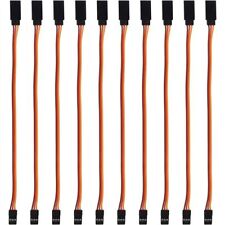 10x 100-500mm Servo Extension Lead Wire Cable For RC Futaba JR Male to Female GB