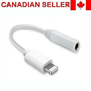 Pour iPhone 7 8 X 11 12 13 14 8 broches vers jack 3,5 mm casque adaptateur auxiliaire - Photo 1 sur 5