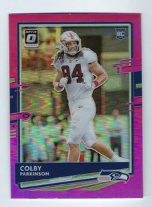 Donruss Optic Pink Holo Prizm 2020 novato a control remoto Colby Parkinson #127 Seahawks - Imagen 1 de 1