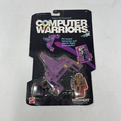 Computer Warriors "MEGAHERT" PC Board Attack Flight Interceptor NEW 1989 Mattel - Image 1 of 4