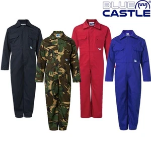 Kids Coveralls AGE 1-14 YEARS BOILERSUIT Boys Girls Farm Overalls Army Camo - Picture 1 of 5