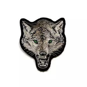 Coyote Lone Wolf Animal Embroidered Iron On Patch DIY Applique - Picture 1 of 2