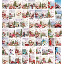 CHRISTMAS CARD  Men Women Relations Family Friends Xmas Cards - 23CM X16CM