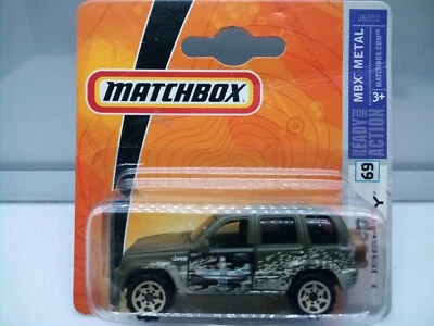 Matchbox Superfast / MB 504 - Jeep Liberty - Green , Mud Splatter - Model Car x1 - Image 1 of 4