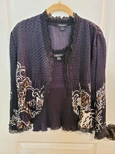 Caelian Black Tan Jacket Tank Set -- Size M - Picture 1 of 7
