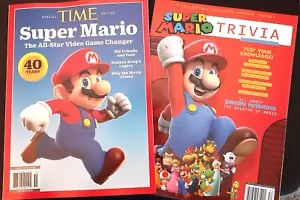 2 Magazines-TIME SUPER MARIO 40 years- SUPER MARIO TRIVIA 2025 - Picture 1 of 2
