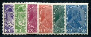 LIECHTENSTEIN 1917 4-9 ** POSTFRISCH TADELLOS SATZ 60€ (49252 - Bild 1 von 2
