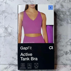 Gap Fit Racerback Active Tank Bra Women's Stretch Breathable Size LARGE - Picture 1 of 3