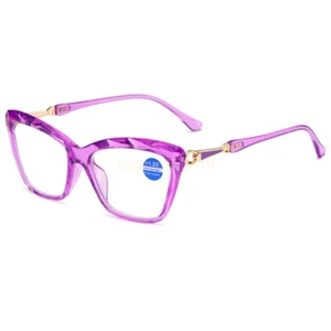 Cat Eye Reading Glasses Elderly Fashion Anti Blue Light Presbyopic Glasses 2024 - Picture 1 of 13