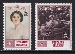 PITCAIRN ISLANDS 1990 QEII Queen Mother 90th Birthday set of 2 SG 378-379 MNH/** - Picture 1 of 1