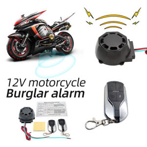 Motorcycle Scooter Remote Control Anti-theft Alarm Security System Engine Start