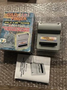 Gold Finger 2-in-1 Cheat Code Accessory for Playstation and Gameboy Adapter CIB - Bild 1 von 12