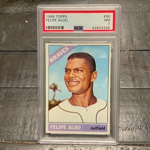 1966 Topps Felipe Alou #96 *Braves* PSA 7 NM