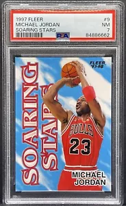 1997 Fleer Soaring Stars #9 Michael Jordan Soaring Stars PSA 7 Chicago Bulls - Bild 1 von 2