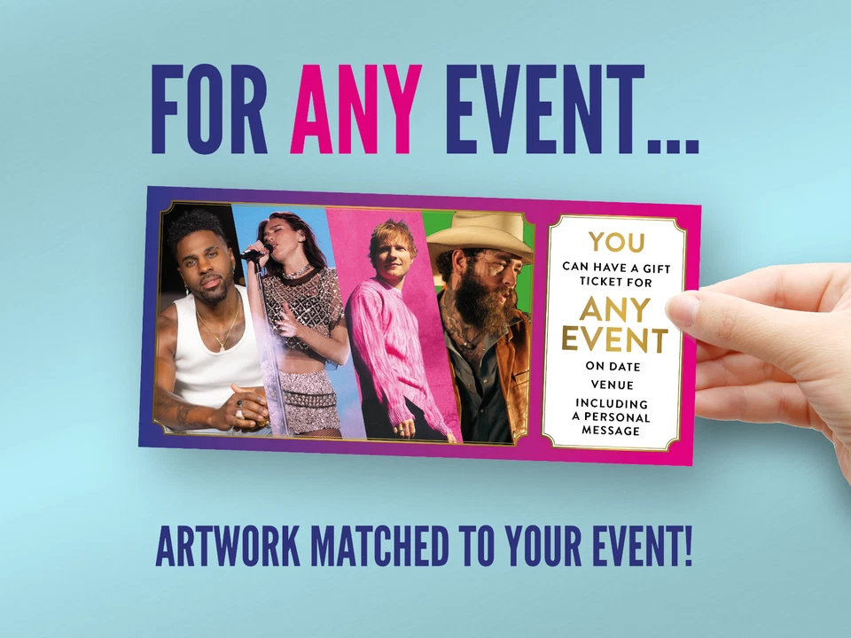 Custom gift Ticket for Any Event, Concert, Theatre, Stand Up Comedy, Experience