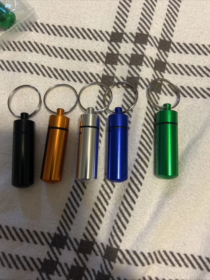 5  Bison Tubes Caches Containers Geocache ~3" Long With Rubber Seal, Very Nice - Image 1 of 2