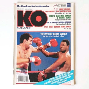 KO MAGAZINE GERRY COONEY-LARRY HOLMES BOXING HOFer COVER NOVEMBER 1982 + POSTER - Picture 1 of 12