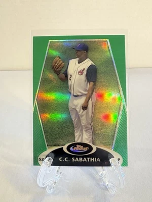 2008 Topps Finest - C.C. Sabathia #58 Green Refractor /199 (Z) - Image 1 of 2