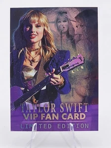 TAYLOR SWIFT VIP FAN CARD LIMITED EDITION - PANINI POP STARS 2025 COLLECTIBLE - Picture 1 of 4