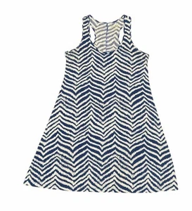 Lilly Pulitzer 100 % Pima Baumwolle Chevron Print Racerback Kleid Größe Medium - Bild 1 von 7