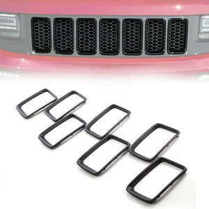 Front bumper Center Mesh Grille Cover Trim Fit Jeep Grand Cherokee 2014-2016 - Picture 1 of 8