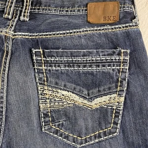 Buckle BKE Tyler Straight Jeans Mens 37 x 33 (38XL Tag) 100% Cotton Dark Wash - Picture 1 of 13