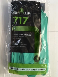 CHEMICAL - RESISTANT GLOVES 717 UNLINED NITRILE GLOVES, SIZE XXL ( 11 ), 12 PR. - Picture 1 of 2