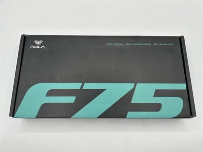 NEW Aula F75 Gasket Structure 80-Key Mechanical Keyboard - Salt White Blue - Image 1 of 4