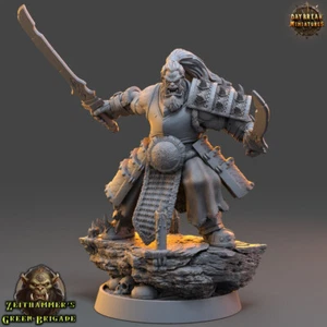 Orco Ronin Jazkar Krenna - Miniaturas Daybreak, Fantasy Monster figuras 32 mm - Imagen 1 de 1