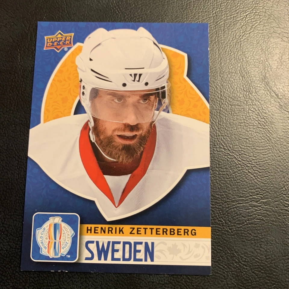 WCH/37 Henrik Zetterberg Sweden 2016 upper deck World Cup OK,￼37b - Image 1 of 2