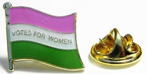 Suffragette Flag Pin Badge Votes For Women Suffragettes Brooch