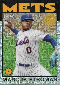 2021 Topps Update MARCUS STROMAN Silver Pack 1986 Chrome -NEW YORK METS- #86C-22 - Picture 1 of 1