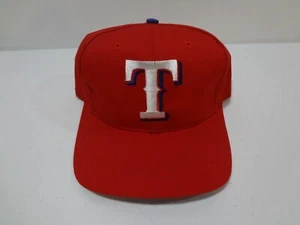 Vintage MLB Texas Rangers "T" LOGO Snapback Hat 90s Logo Athletic NEW NWOT - Picture 1 of 4