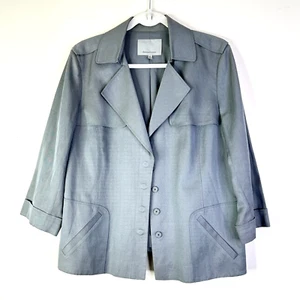 Blazer Classiques Entier Mujer XL Gris 3/4 Slv Trench Recortado CE Nordstrom - Imagen 1 de 8