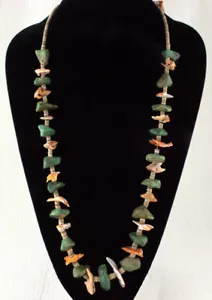 Collar Nevada Verde Turquesa Nugget y Pata de León Cáscara Collar de Martine Lovato - Imagen 1 de 2