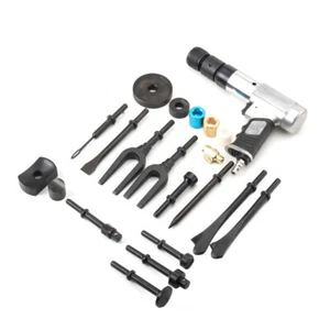 Multi-functional Air Hammer Tool Set With Case Pneumatic Hammer Piece Chisel Kit - Picture 1 of 12