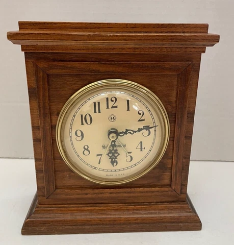 Vintage Seth Thomas Coventry Table Clock Electric NOT Working Model 0635 USA Cover