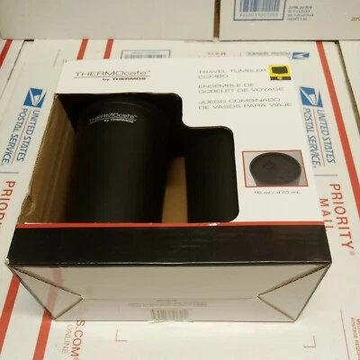THERMOcafe By THERMOS 2pk 16oz Traveler Vaso Combo Color Negro Foto 1 de 4