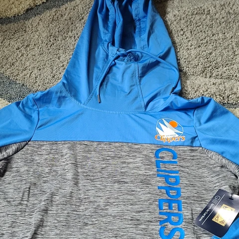 G III Ladies San Diego Clippers Hoodie Size Large Blue Basketball NBA Sweatshirt Cover
