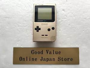 Nintendo Gameboy Light Gold MGB-101 Console Used from Japan - Picture 1 of 14