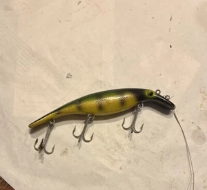 Fisch 8" Homer Le Blanc Swim Whizz Moschus Angelköder Vintage - Bild 1 von 1