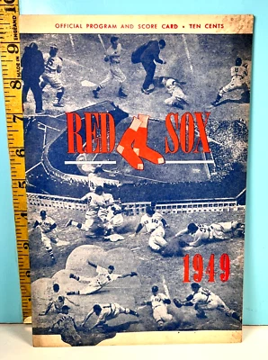 13 de septiembre de 1949 Boston Red Sox Programa de béisbol vs Tigres anotado Ted Williams🔥 Foto 1 de 4