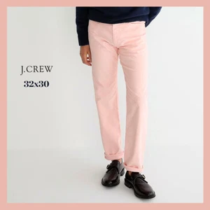 Neu mit Etikett - J. CREW klassische gerade Hose in Stretchcord, rosa 32x30 - $ 88 - Bild 1 von 6