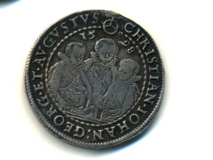 German S. Saxony-Albertine(Germany):KM-314,1 T,1598 * Christian II Johann Georg - Picture 1 of 2