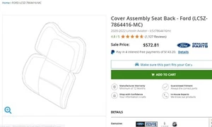 2020-23 Lincoln Aviator Cover Assembly Seat Back - (LC5Z-7864416-MC) - Picture 1 of 6