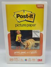 Post-It Brand Picture Paper 25 sheets 4" x 6" 4x6 5 mil 3M photo