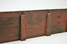 4 Sections Detailed Model Railway Brown Retaining Wall 